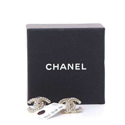 Chanel Pearl Queen of France CC Earrings Gold 5 of 5
