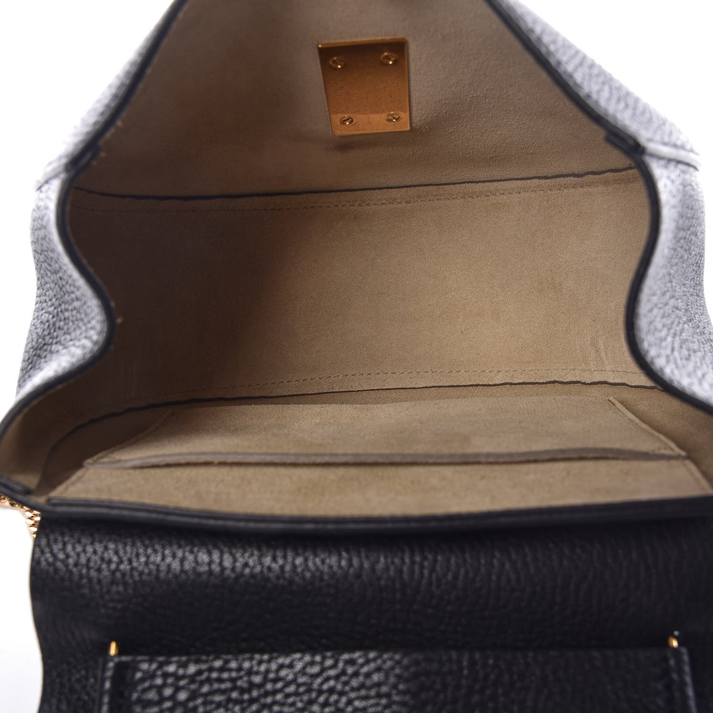 Grained Lambskin Drew Shoulder Bag Black