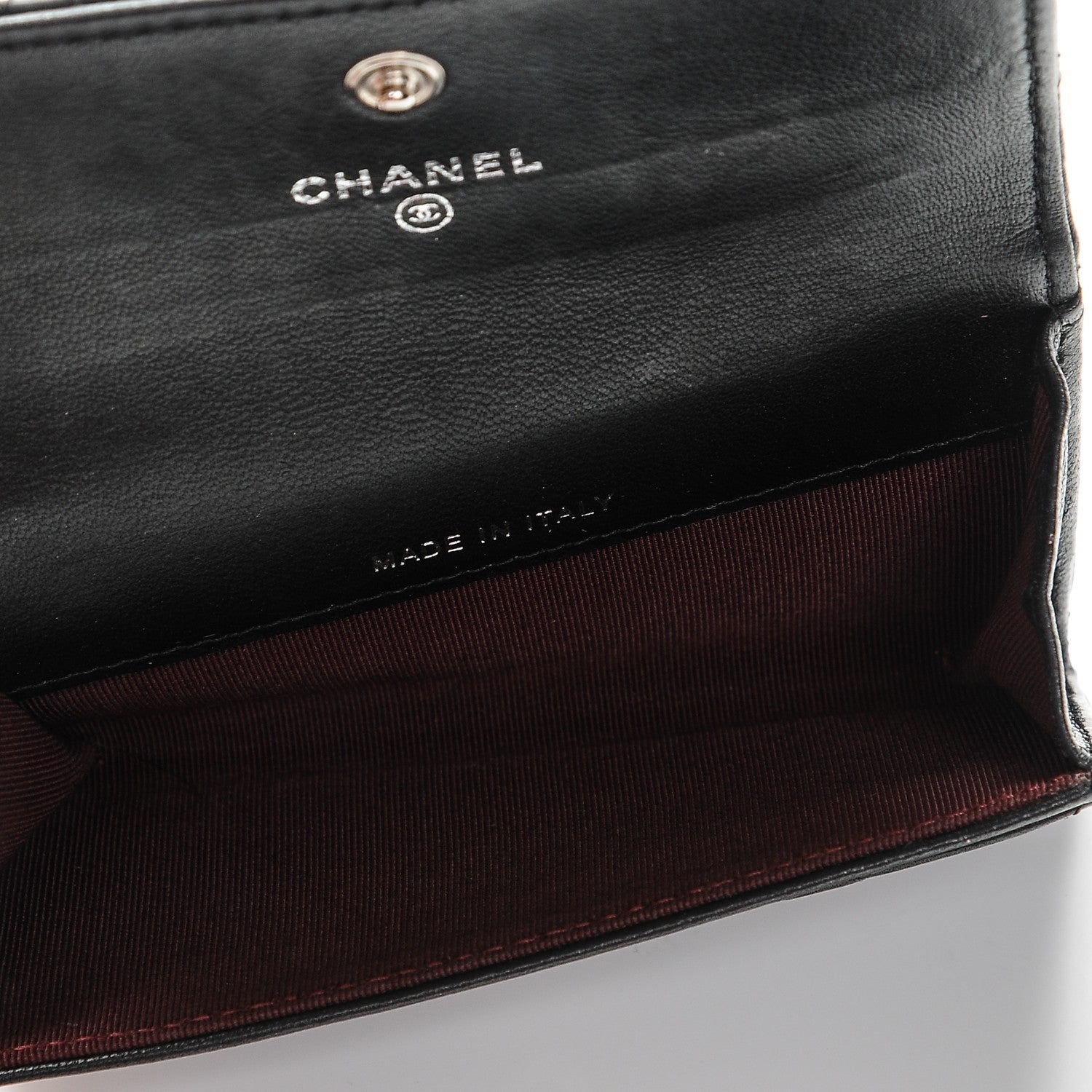 Chanel Lambskin Quilted Flap Card Holder Black 4 of 7
