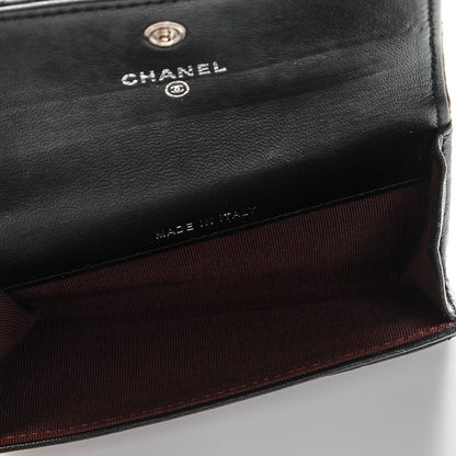 Chanel Lambskin Quilted Flap Card Holder Black 4 of 7