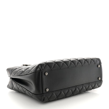 Chanel Caviar Quilted Small City Shopping Tote Black 4 of 10