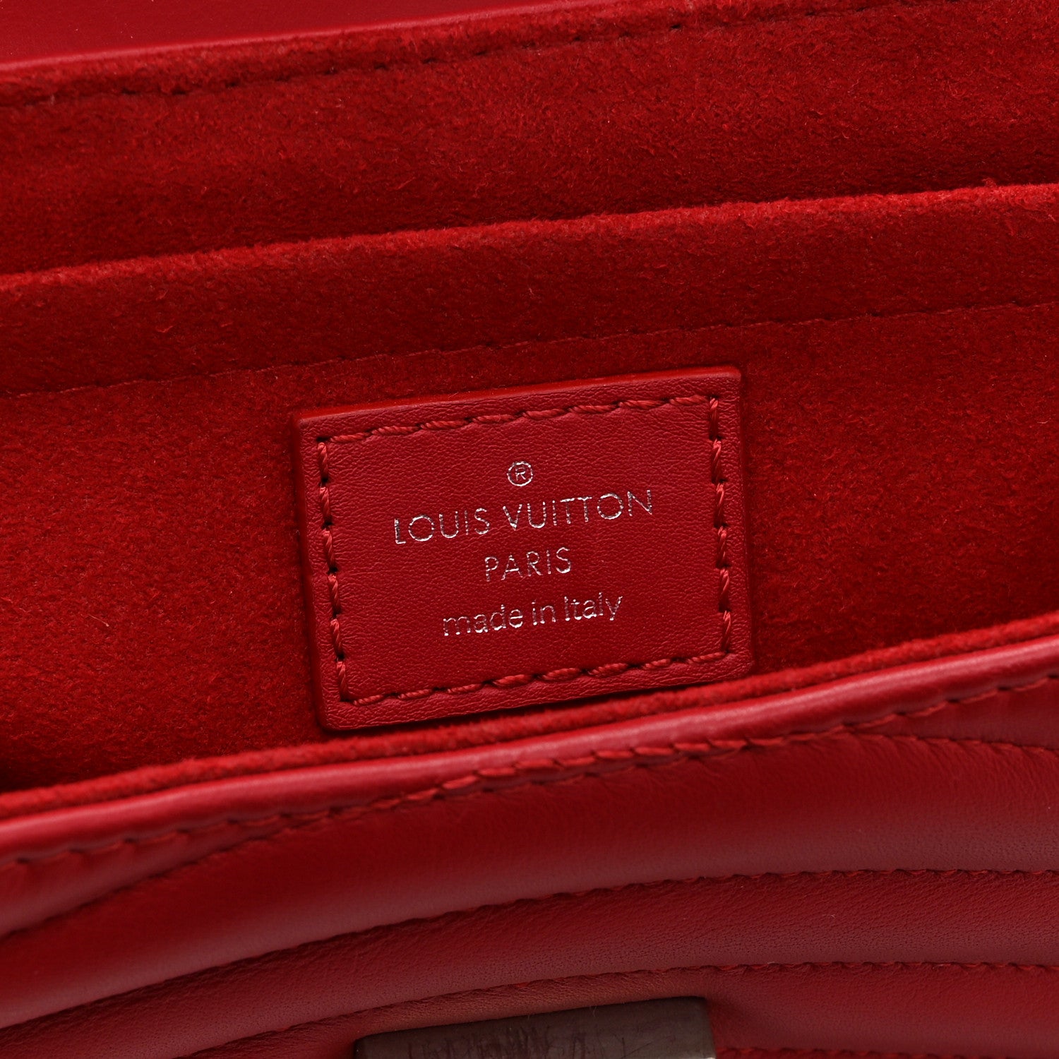 Louis Vuitton Calfskin New Wave Chain MM Ecarlate 6 of 9