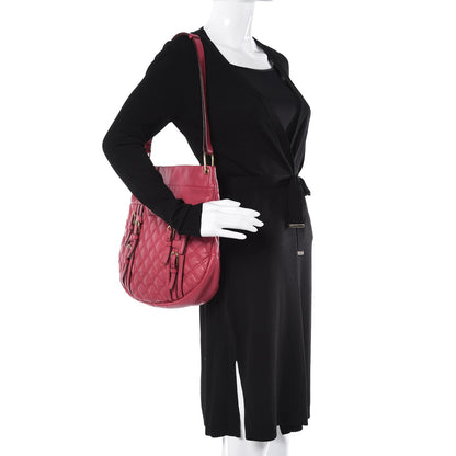Marc Jacobs Lambskin Multi Buckle Hobo Fuchsia 2 of 7