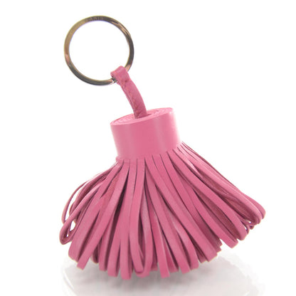 Hermes Leather Carmen Tassel Key Holder Rose Tyrien 1 of 5