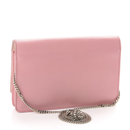 Fendi Vitello Flamingo Tube Wallet on Chain Pink 3 of 10