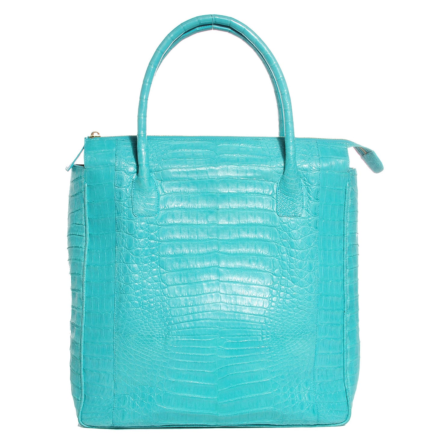 Crocodile Tote Turquoise