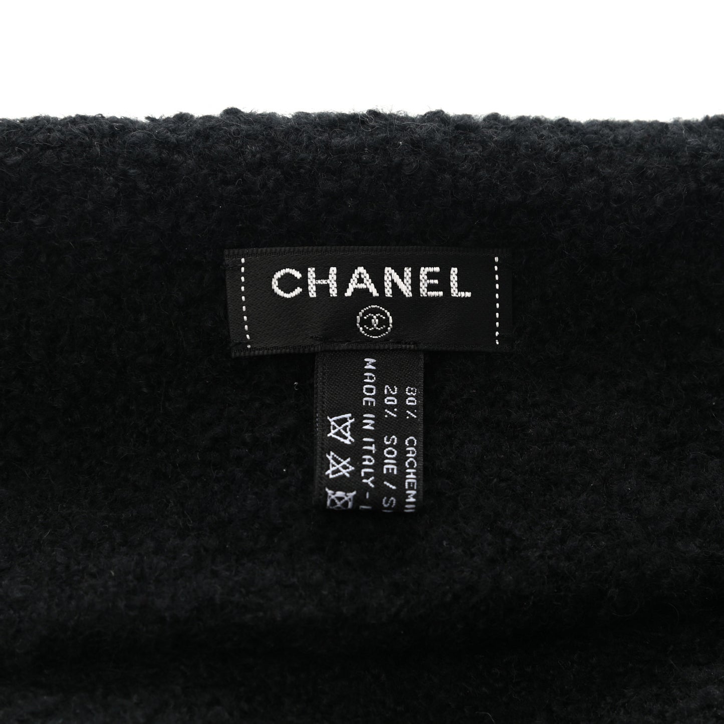 Cashmere CC Beanie Hat Black Gold