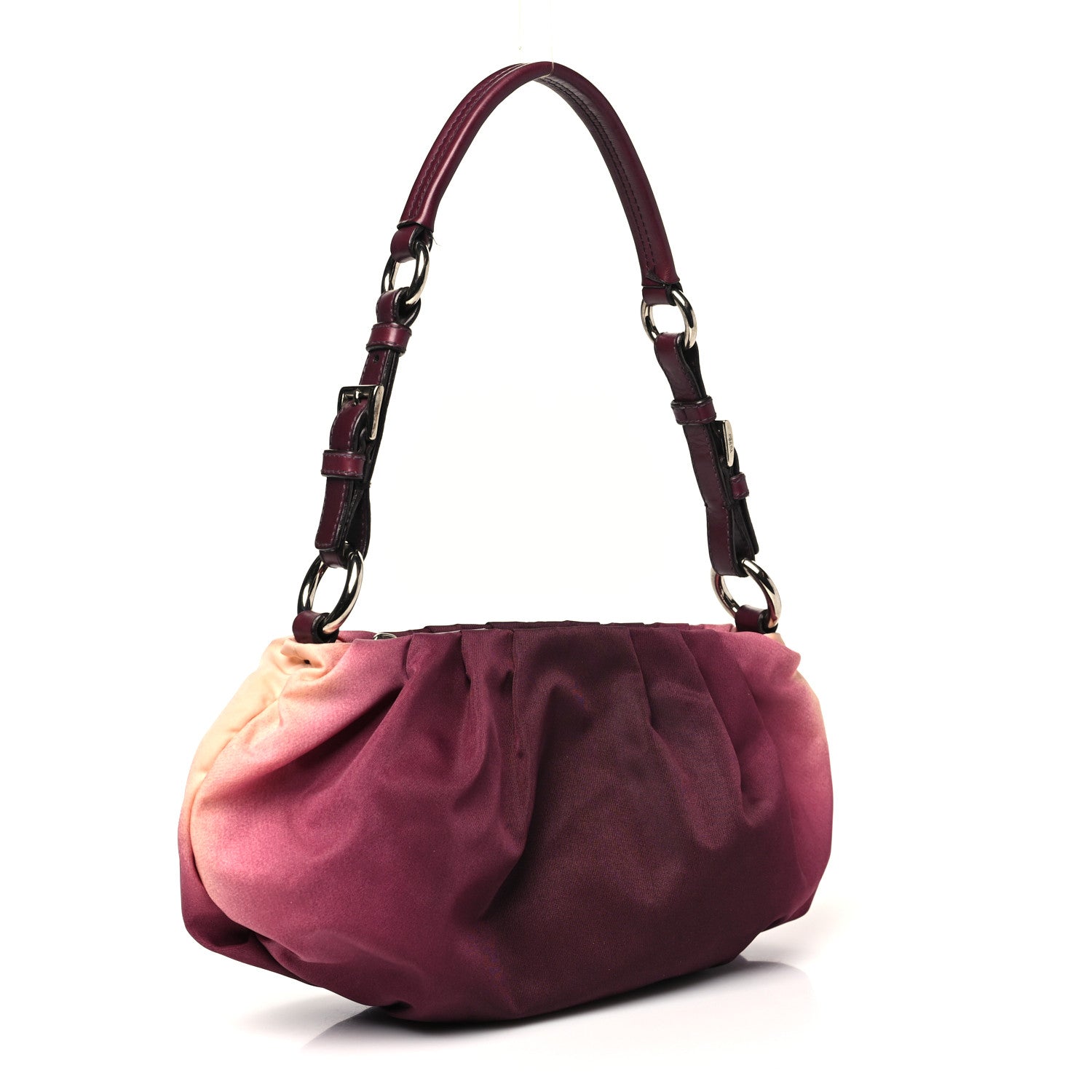 Prada Nylon Sfumato Shoulder Bag Purple 3 of 9