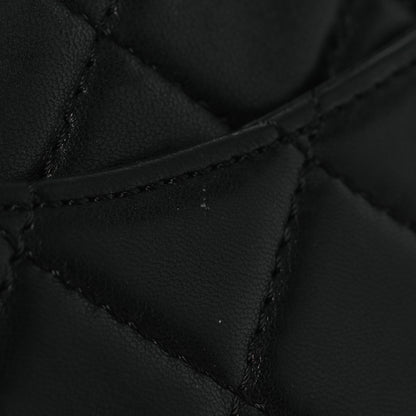Chanel Lambskin Goat Fur Quilted Tibet Medium Flap Black 12 of 13