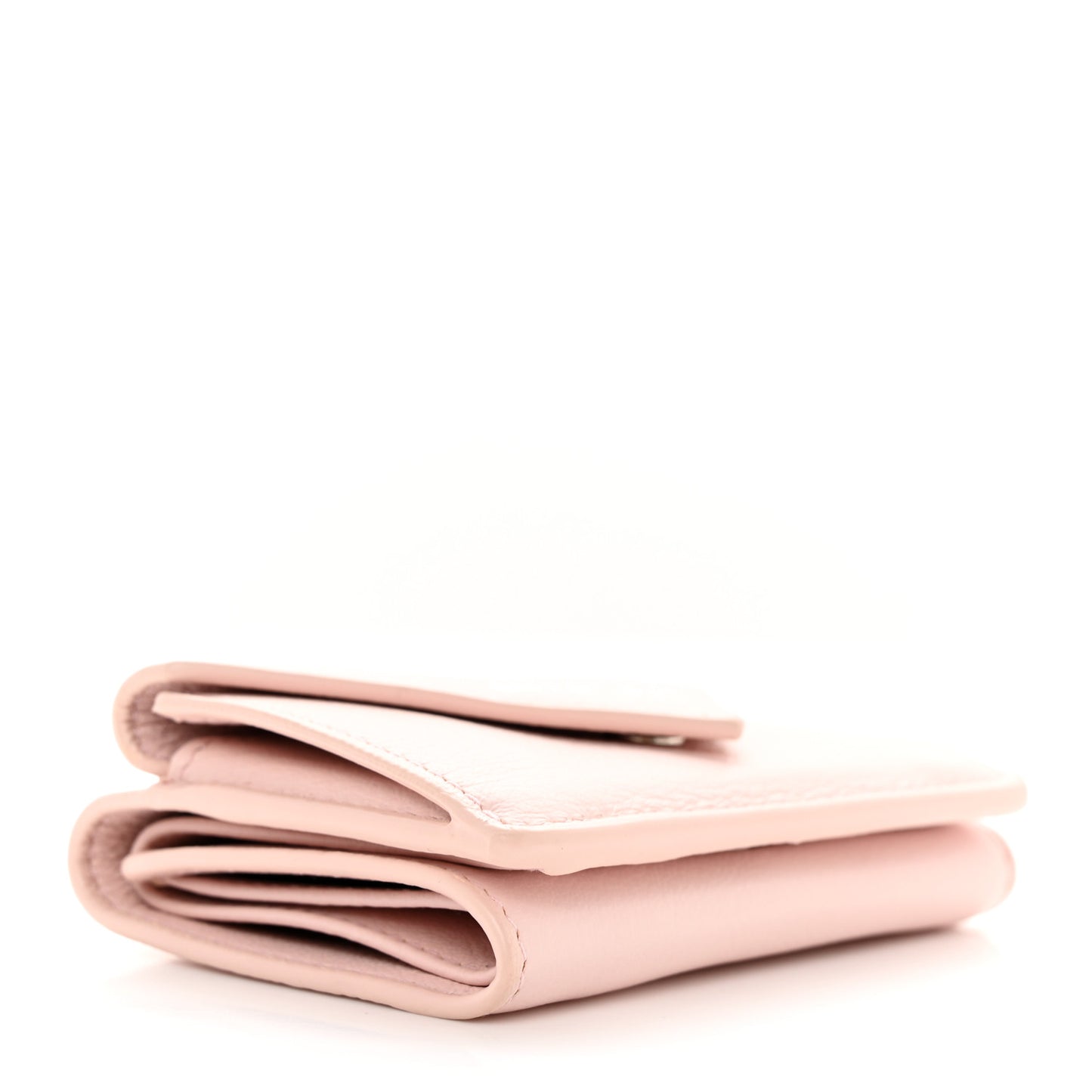 Smooth Calfskin Mini Papier Wallet Light Rose
