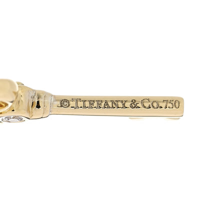 Tiffany 18K Yellow Gold Diamond Mini Key Charm 4 of 4