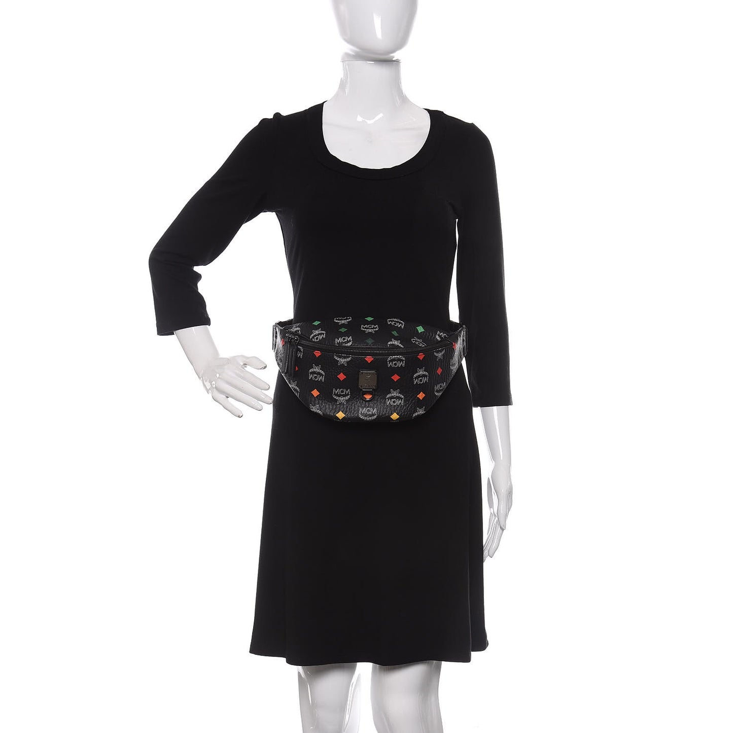 Skyoptic Visetos Small Fursten Belt Bag Diamond Black