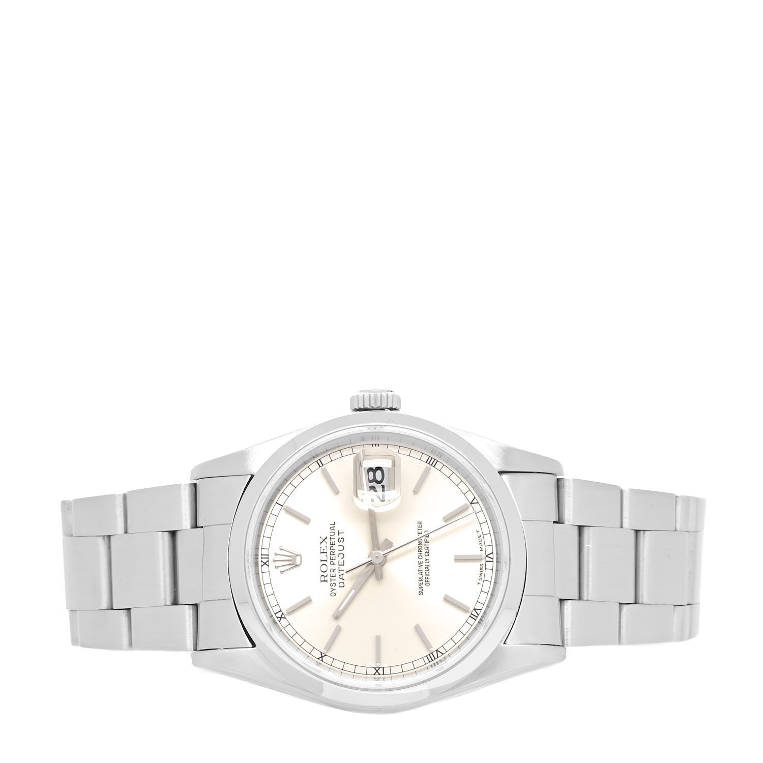 Rolex Stainless Steel 36mm Oyster Perpetual Datejust Watch Silver 16200 2 of 5