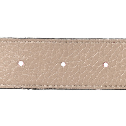 Louis Vuitton Taurillon Calfskin 30mm LV Initiales Belt 80 32 Galet Corail 6 of 11