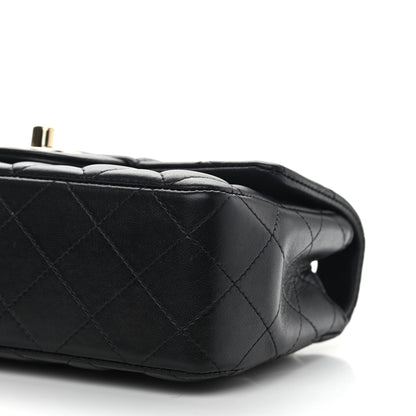 Chanel Lambskin Quilted Mini Rectangular Flap Black 9 of 10