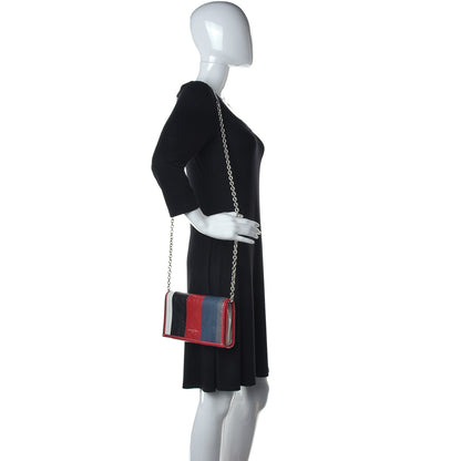 Balenciaga Agneau Arena Multicolore Bazar Chain Shoulder Bag Grey White Black Red Blue 2 of 9