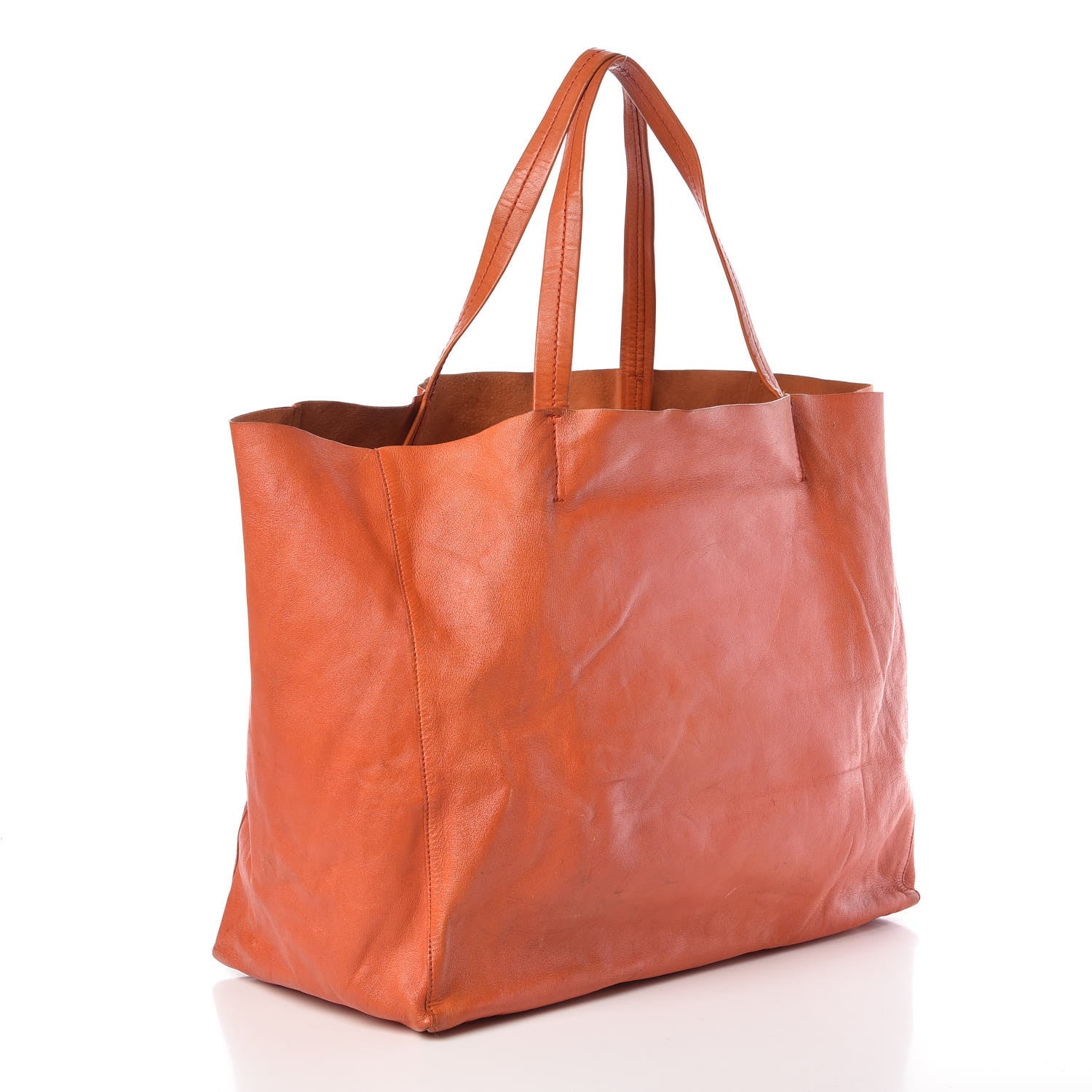 Celine Calfskin Large Horizontal Cabas Phantom Orange 3 of 13