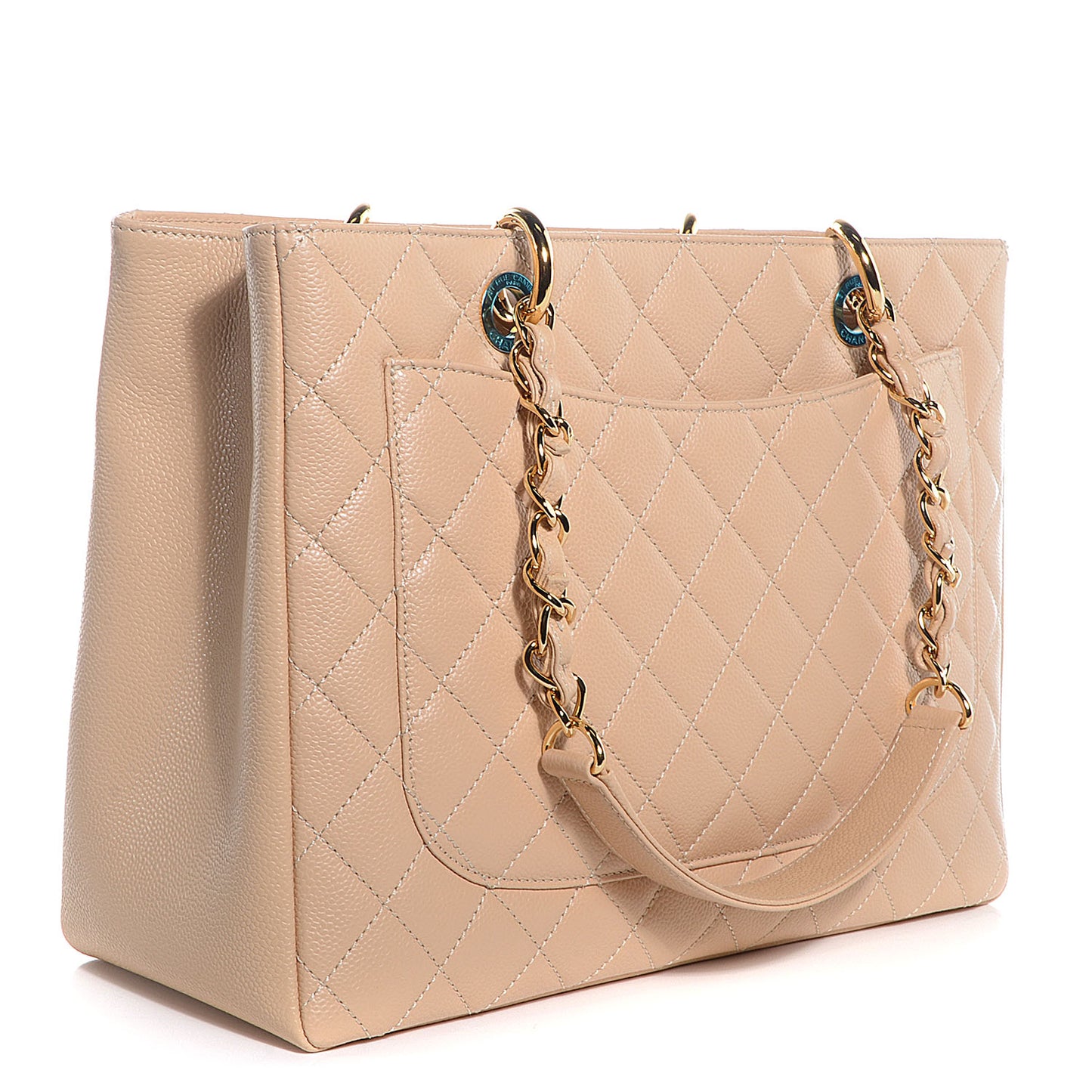 Caviar Grand Shopping Tote GST Beige Clair