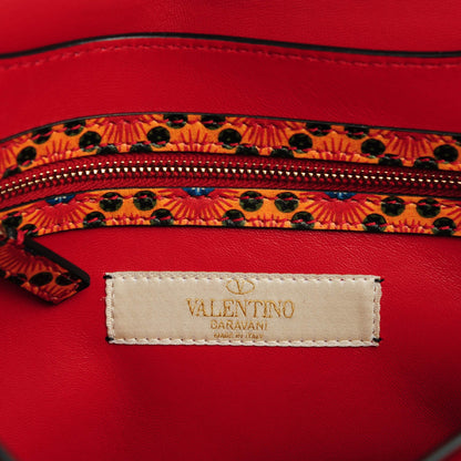 Valentino Garavani Vitello Enchanted Wonderland Medium Rockstud Flap Saddle Bag Rosso Valentino 7 of 8