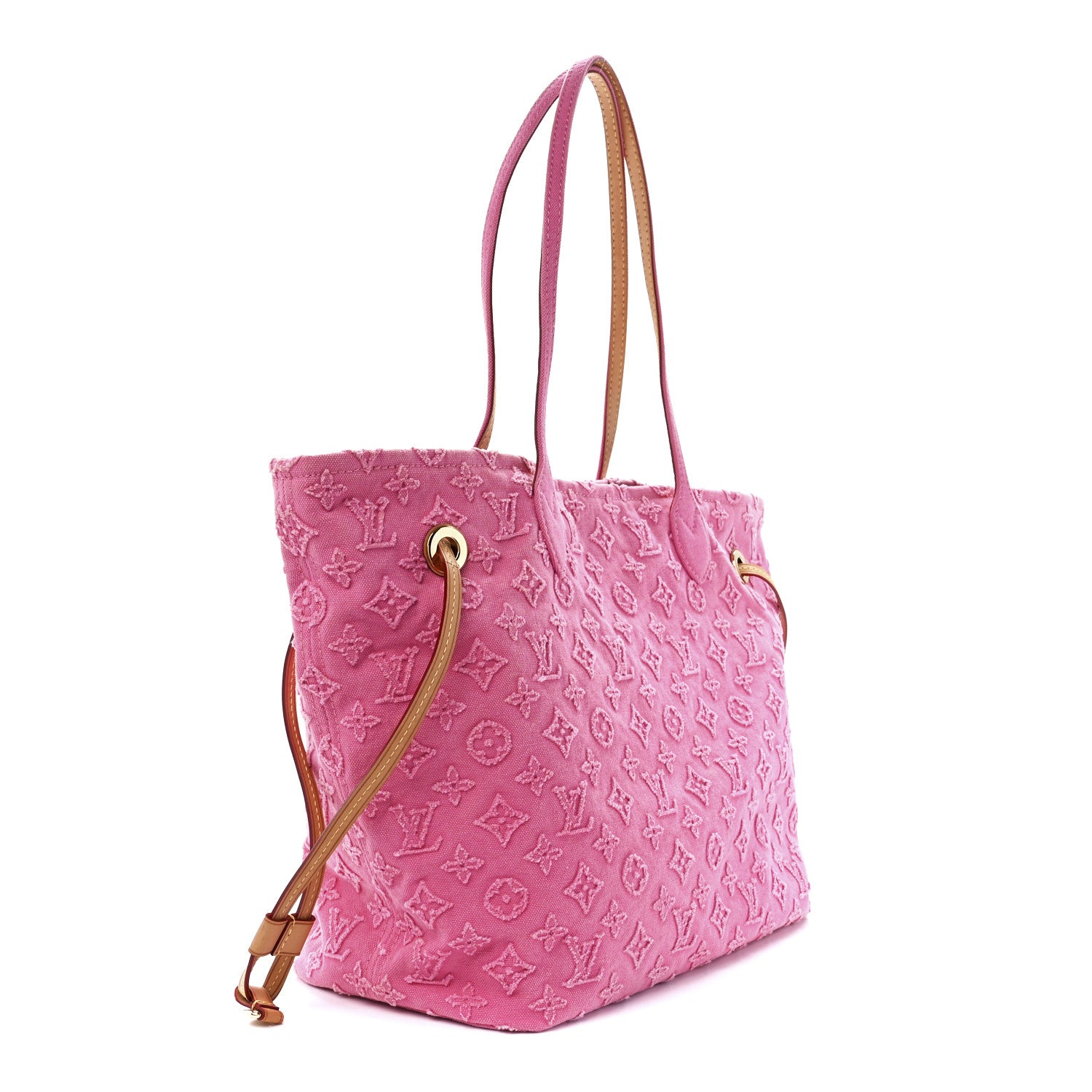 Louis Vuitton Monogram Denim Neverfull MM Rose 3 of 11