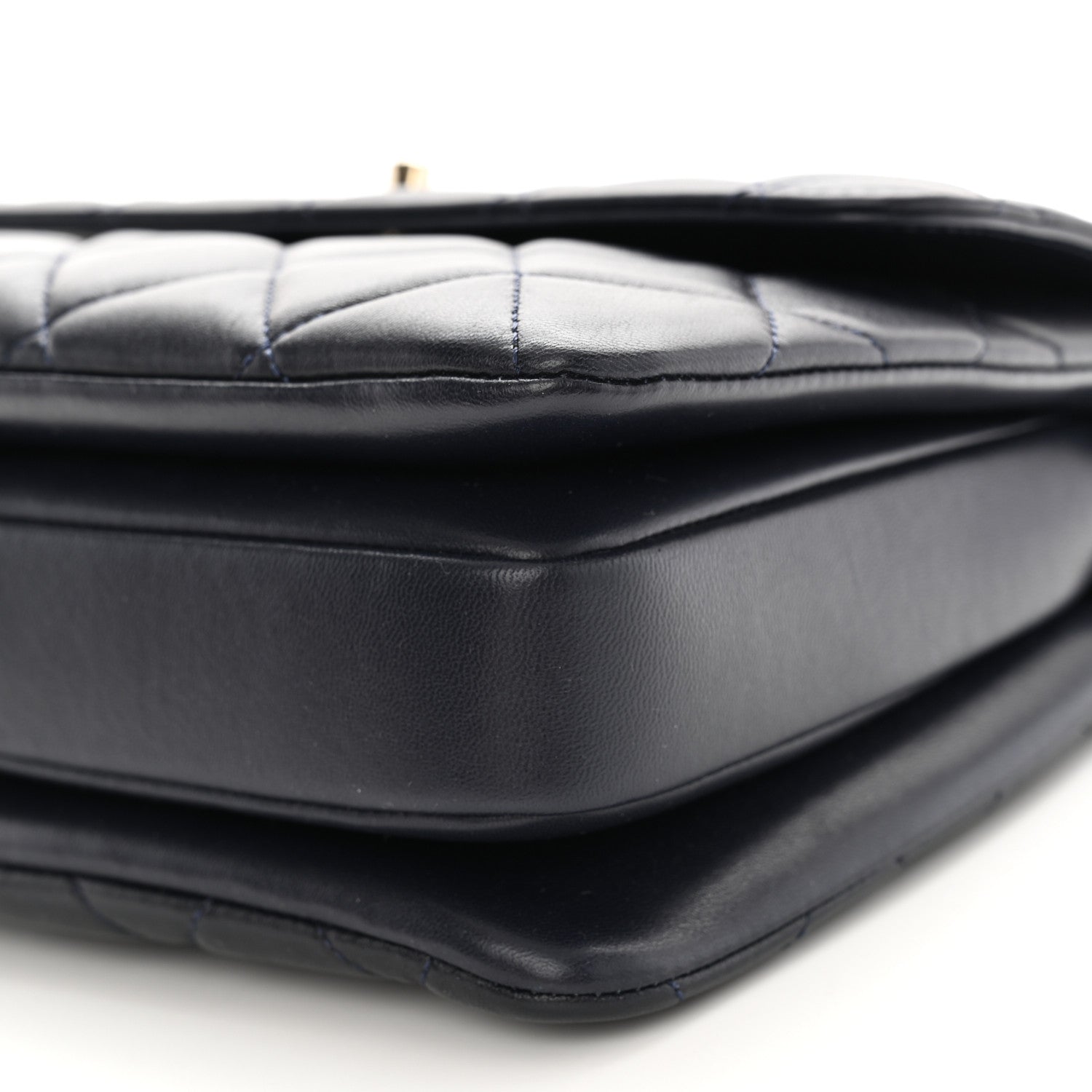 Chanel Lambskin Quilted Small Trendy CC Dual Handle Flap Bag Navy 10 of 11