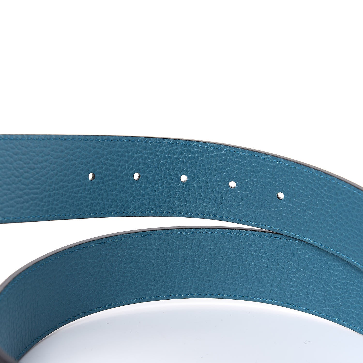 Gucci Dollar Calfskin 1973 Reversible Belt 90 36 Black Deep Cobalt 4 of 6