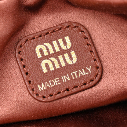 Miu Miu Raso Pouch Cacao 6 of 7