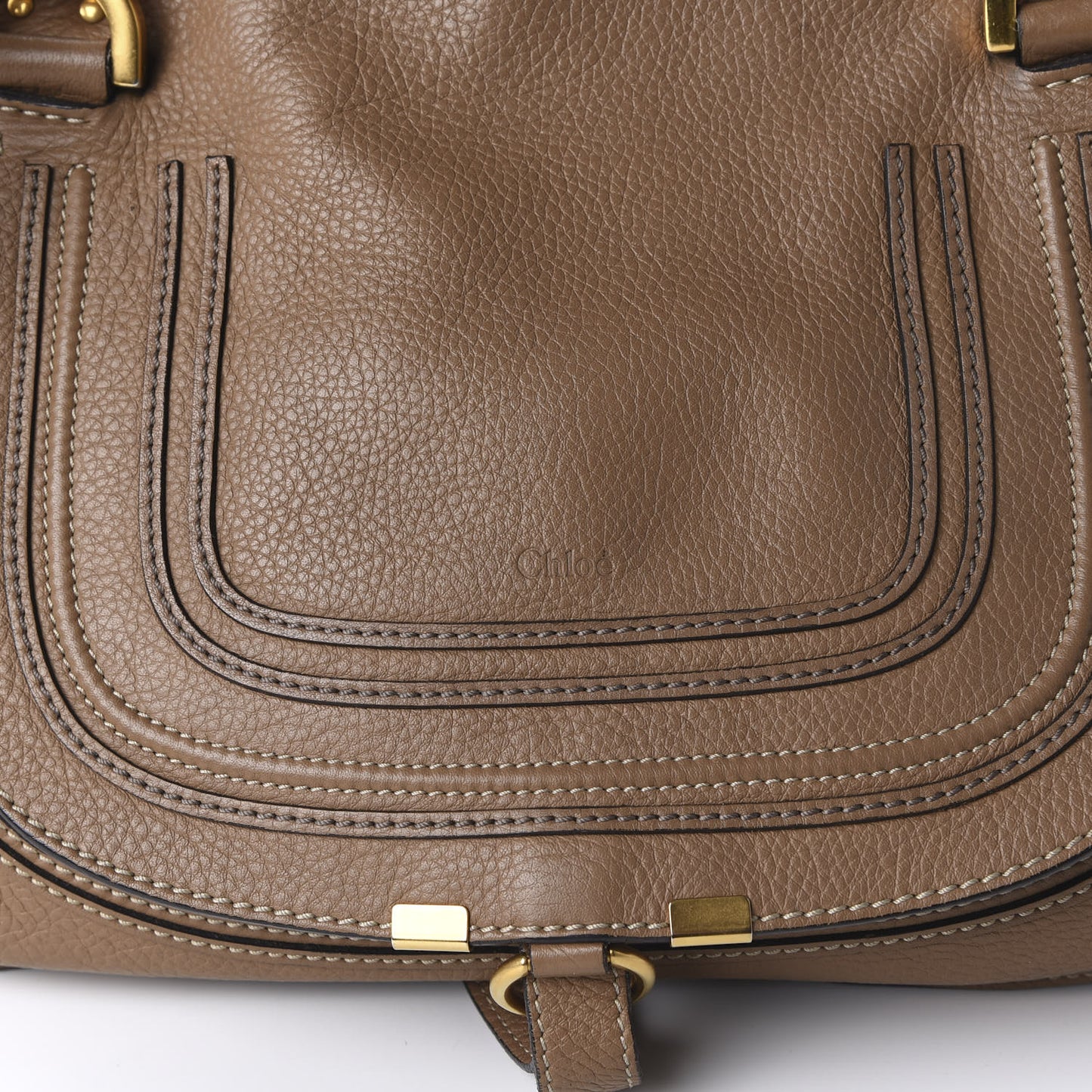 Calfskin Small Marcie Satchel Nut
