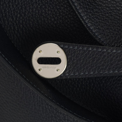 Hermes Taurillon Clemence Lindy 34 Indigo 8 of 9