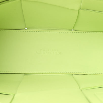 Bottega Veneta Grained Calfskin Maxi Intrecciato Mini Arco Tote Fennel 6 of 12