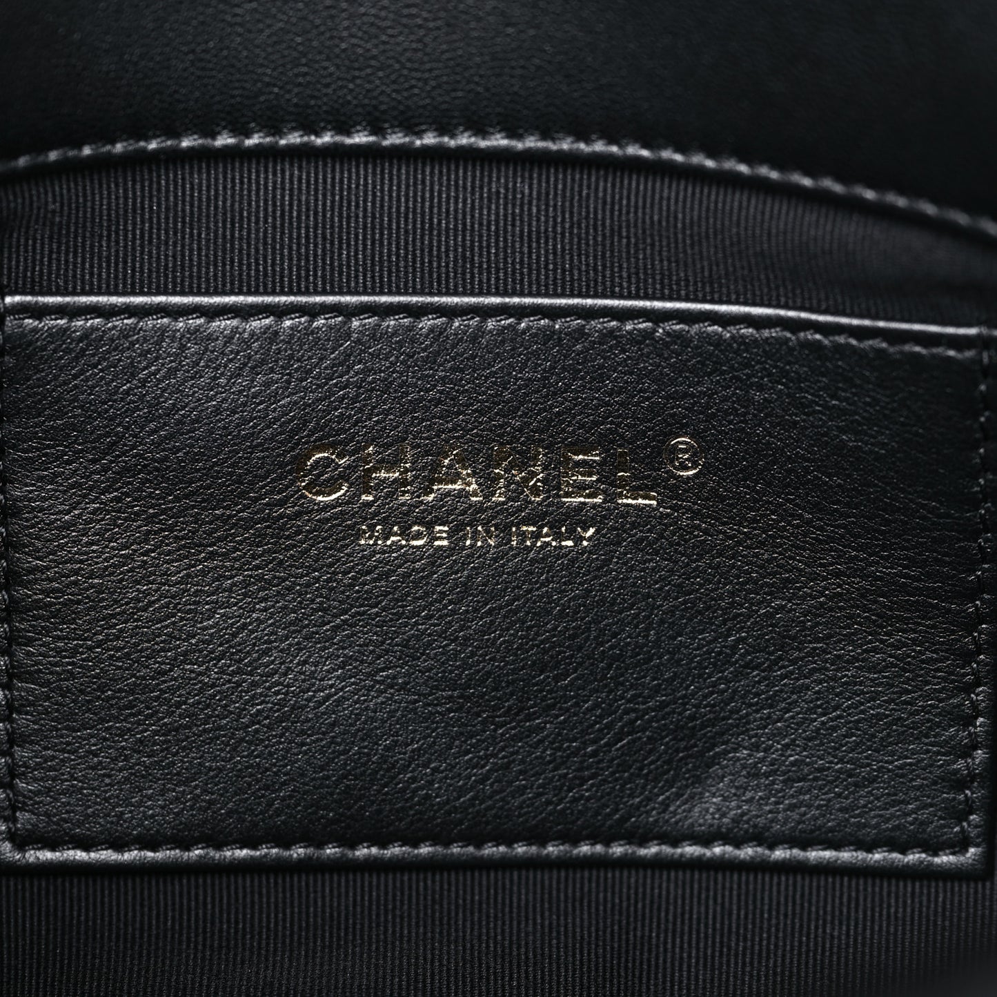 Lambskin Quilted CC Flap Shoulder Bag Black