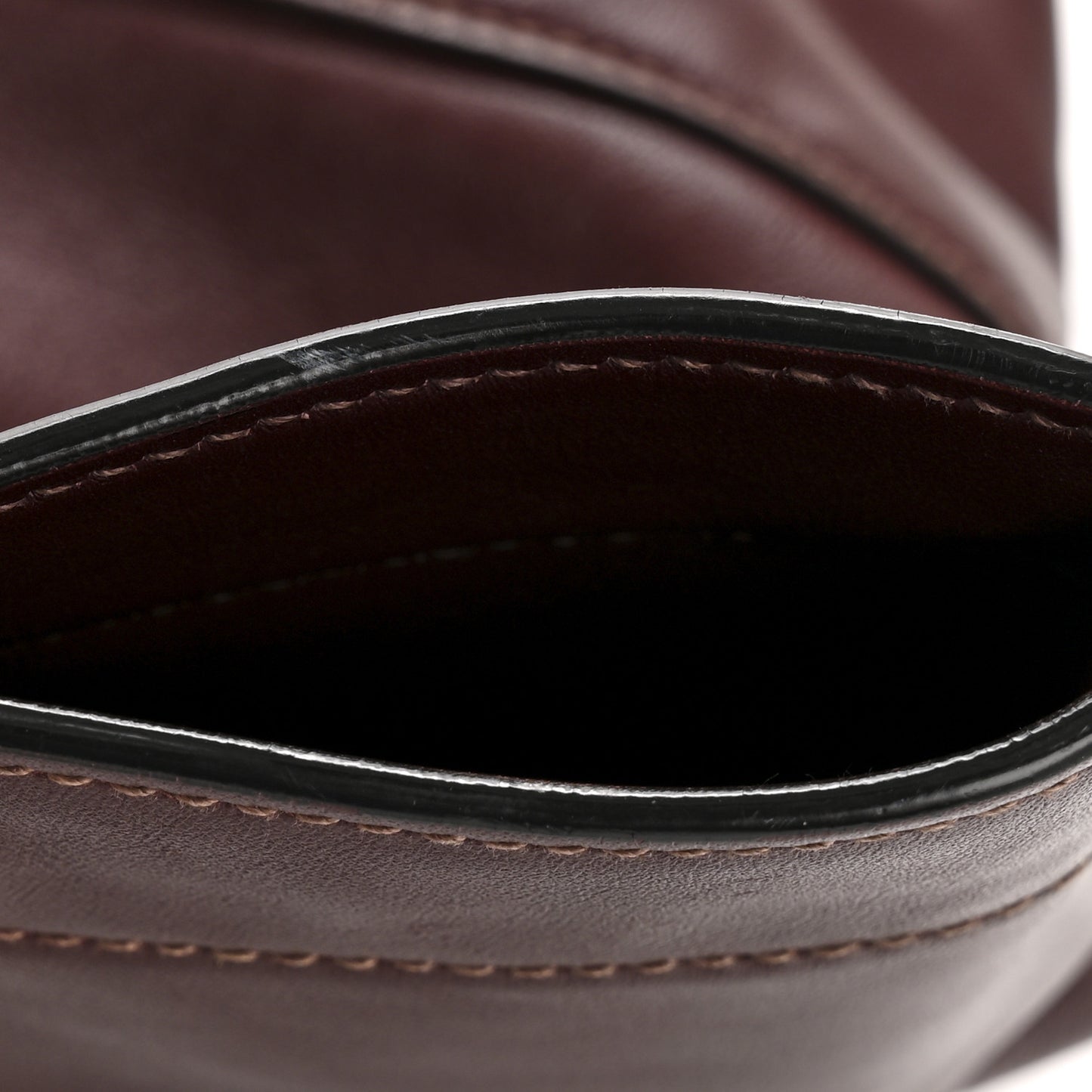 Vitello Soft Shopping Tote Burgundy