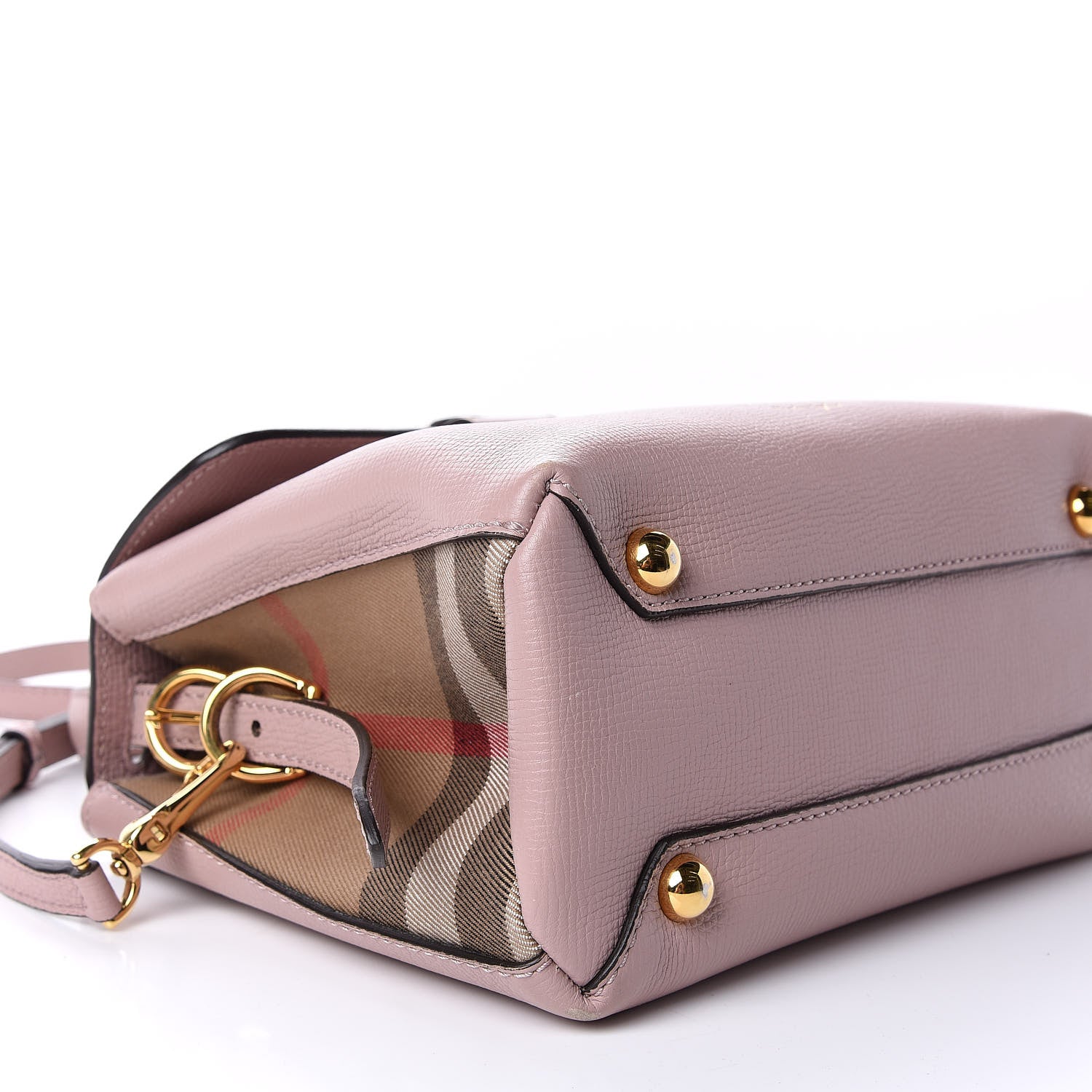Burberry Derby Calfskin House Check Small Camberley Pink 9 of 12