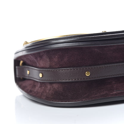 Chloe Calfskin Suede Small Nile Bracelet Bag Carbon Brown 7 of 10