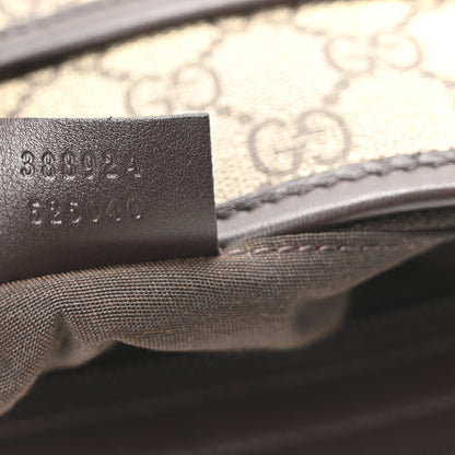 Gucci GG Plus Monogram Medium Flat Messenger Bag Dark Brown 13 of 19