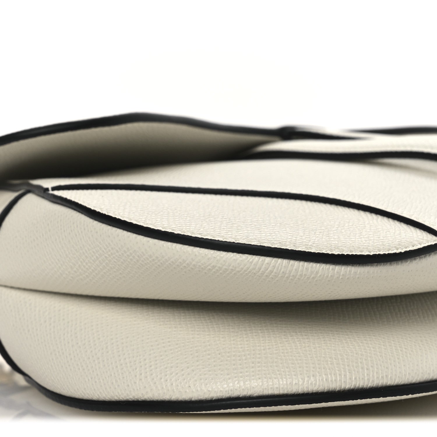 Christian Dior Grained Calfskin Saddle Bag With Strap Latte 9 of 10