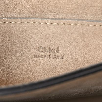 Chloe Suede Calfskin Small Faye Shoulder Bag Motty Grey 6 of 8