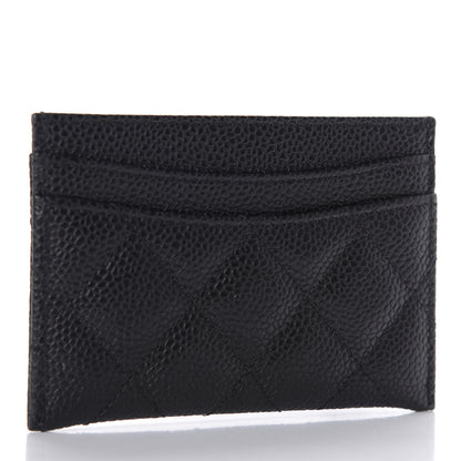 Chanel Caviar Quilted Card Holder Black 3 of 9