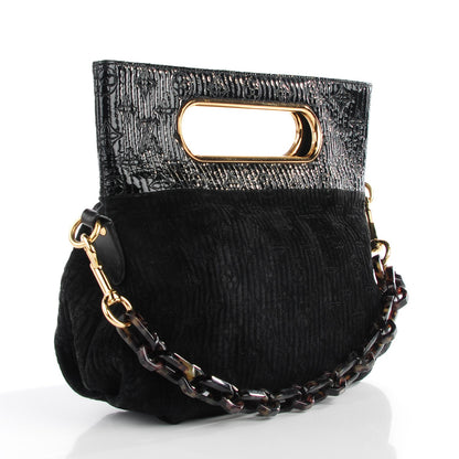 Louis Vuitton Suede Monogram Motard Afterdark Clutch Black 3 of 7