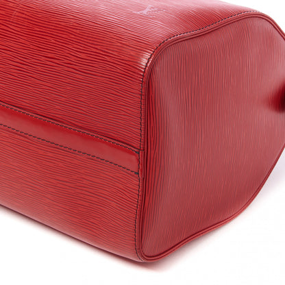Louis Vuitton Epi Speedy 30 Castillan Red 5 of 10