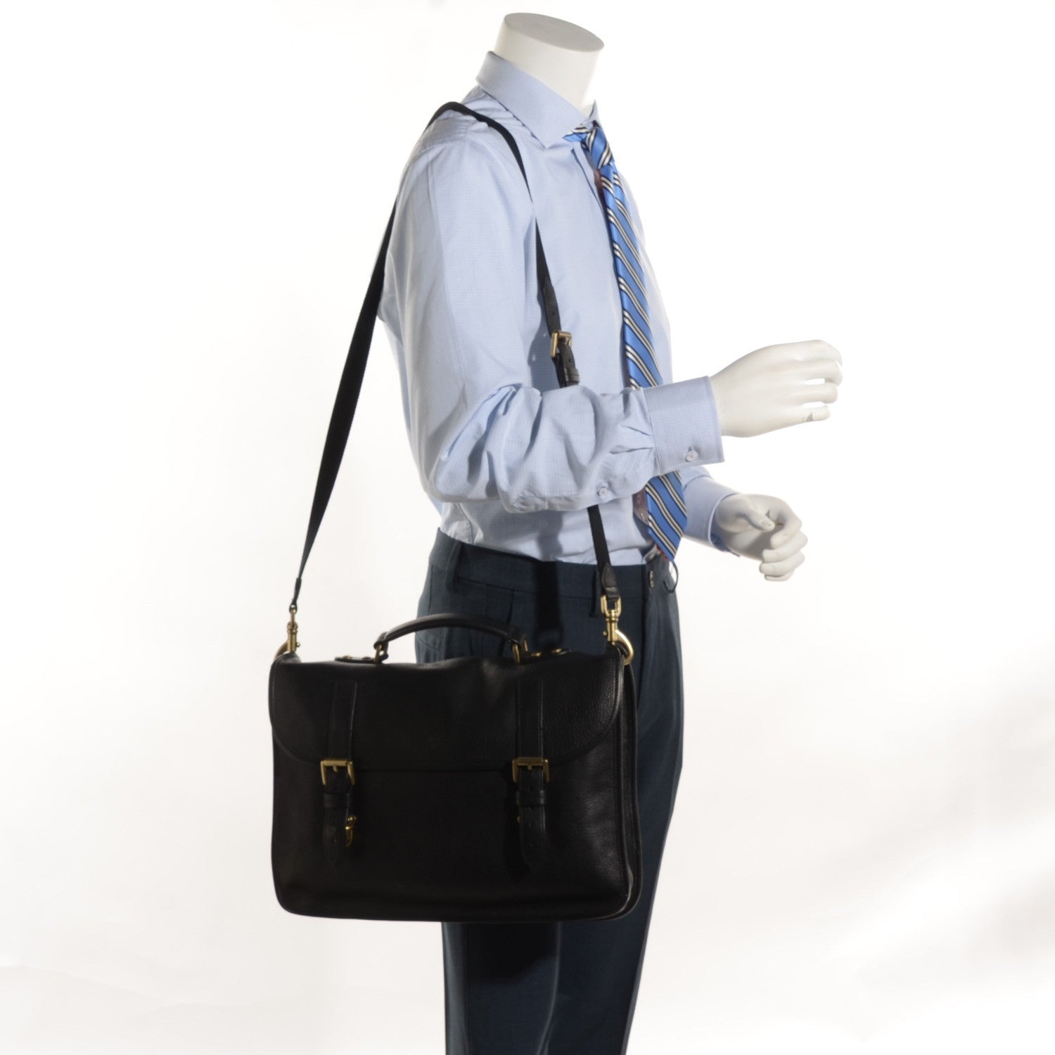 Mulberry Natural Calfskin Elkington Briefcase Black 2 of 7