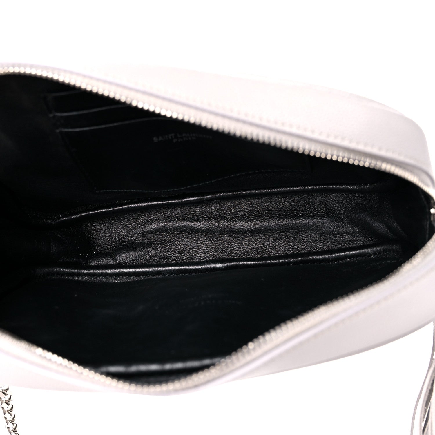 Saint Laurent Grain De Poudre Matelasse Monogram Mini Lou Camera Bag Granite 5 of 11