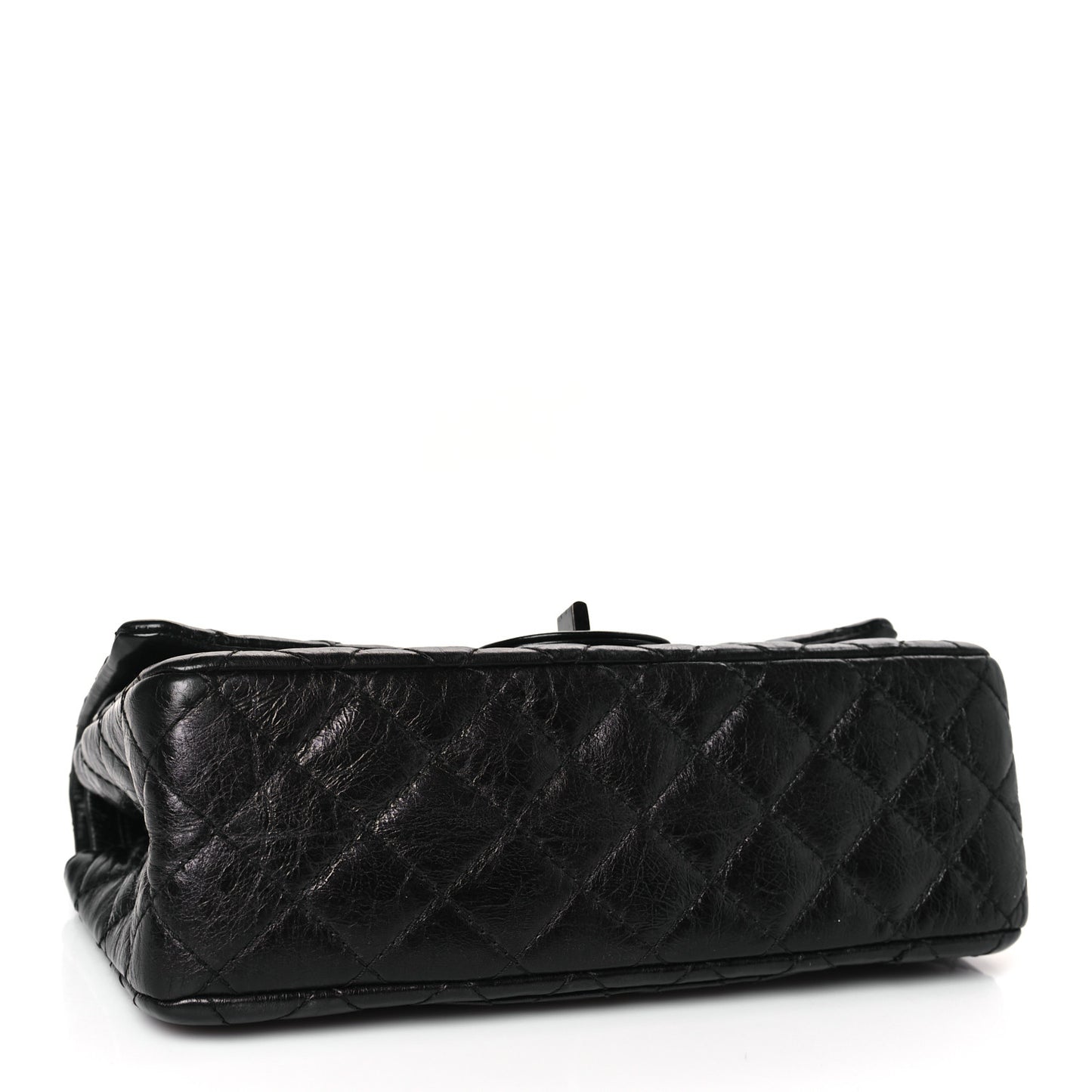 Aged Calfskin Quilted 2.55 Reissue 225 Flap So Black