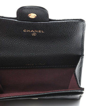 Chanel Caviar Quilted Flap Card Holder Black 5 of 9