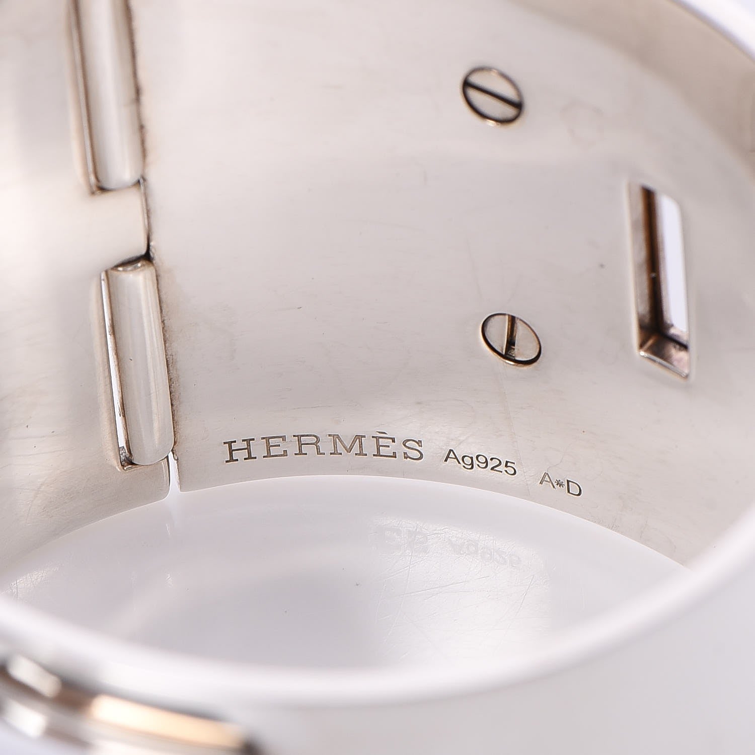 Hermes Sterling Silver Collier De Chien Bracelet SH 4 of 7