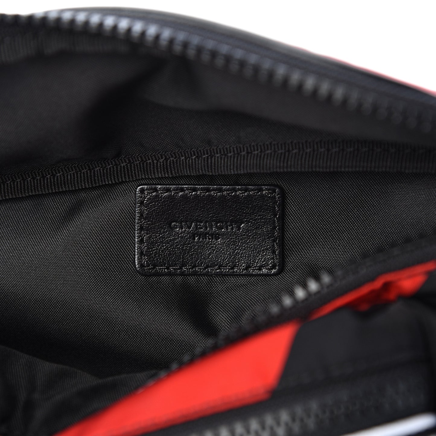 Nylon Light 3 Bum Bag Black Red
