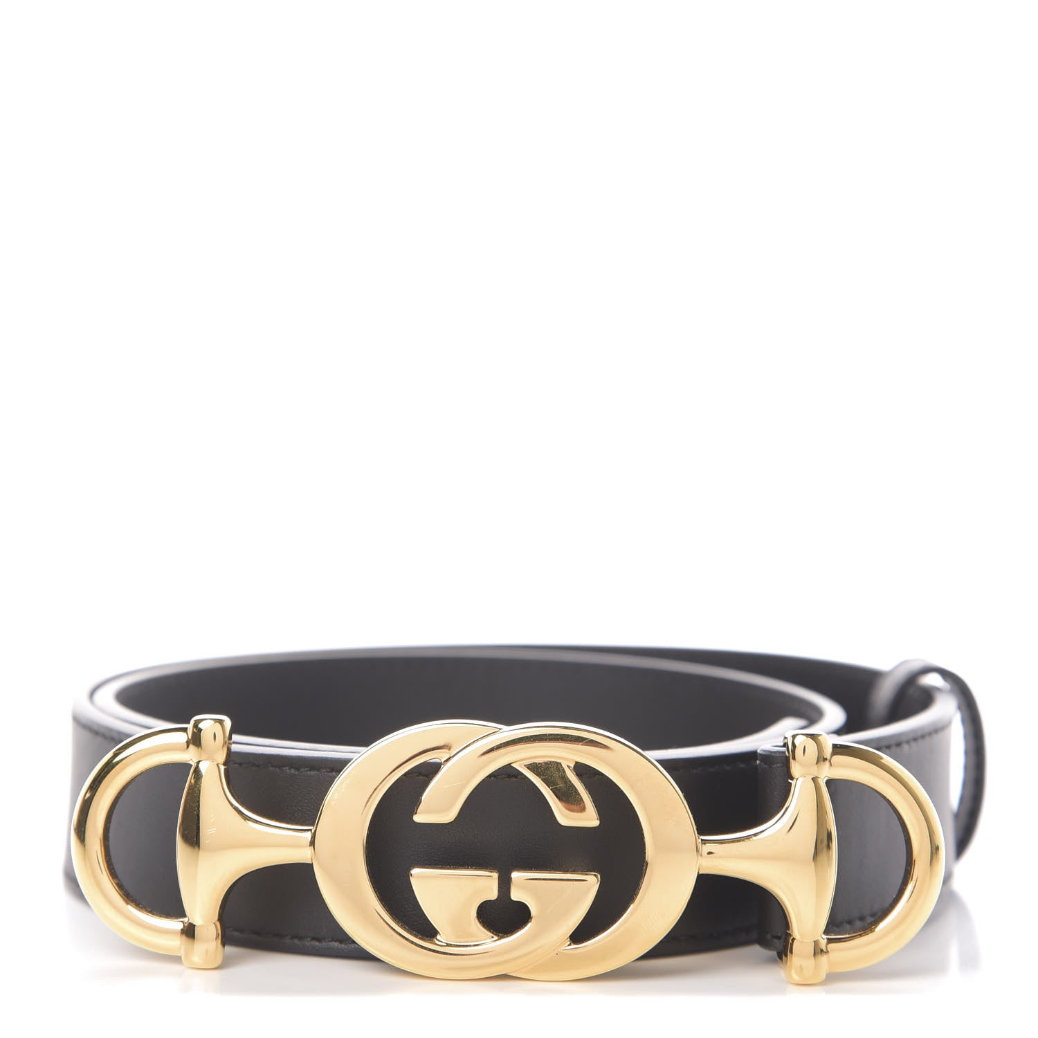 Gucci Calfskin Zumi 30mm Belt 75 30 Black 1 of 5