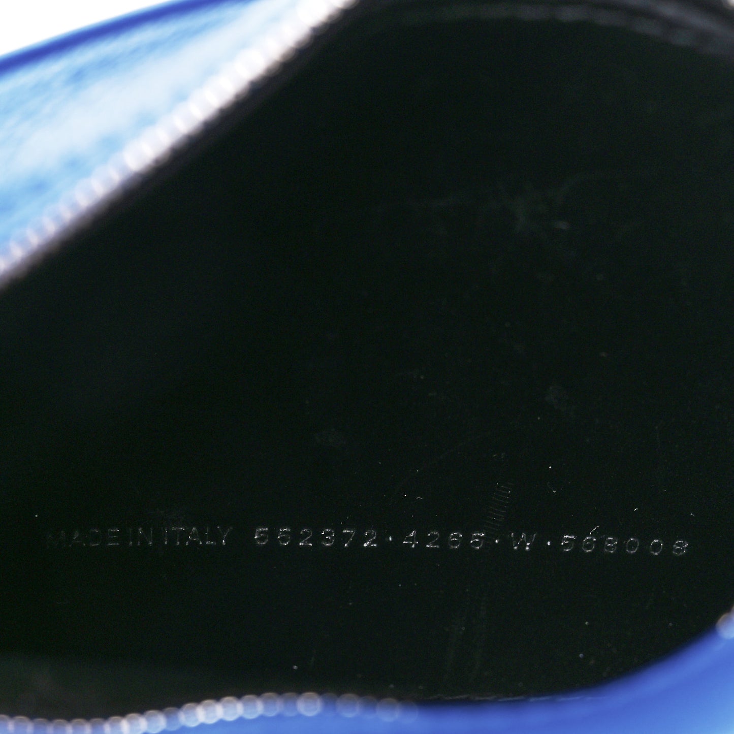 Smooth Calfskin Kittens Logo XS Everyday Camera Bag Electric Blue White