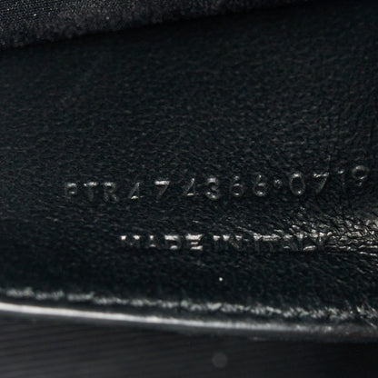 Saint Laurent Calfskin Lizard Embossed Small Classic Monogram Kate Tassel Satchel Black 8 of 11