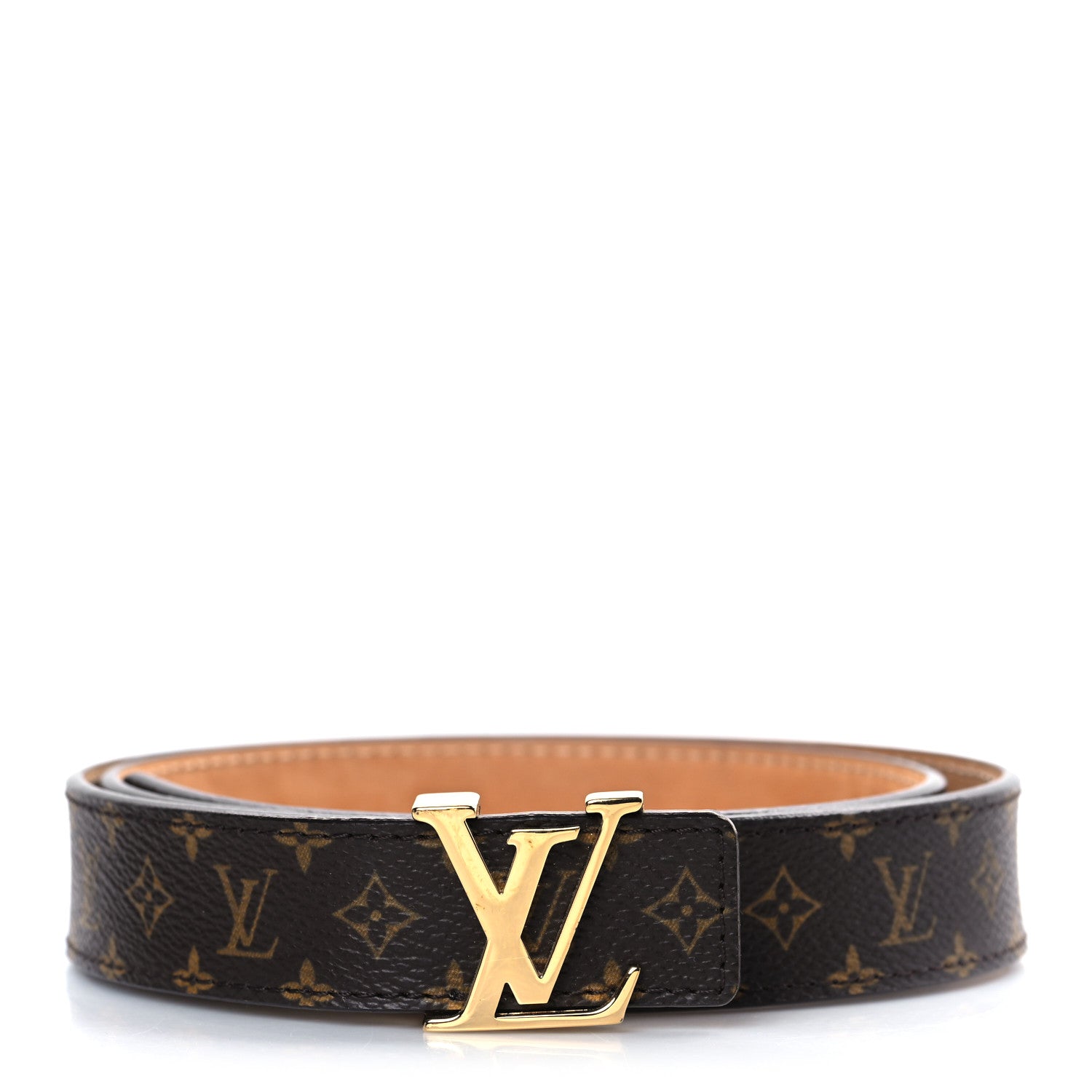 Louis Vuitton Monogram 25mm LV Initiales Belt 80 32 1 of 7
